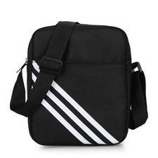 Men Cross body Designer Waterproof Messenger Work Travel 3 Stripe Bag Black Unisex Messenger Bag price