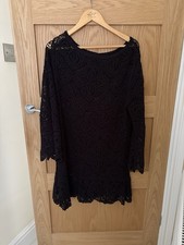 Crochet Beach Cover Up Dress In black. Size Small From Next. Modest Swimwear price