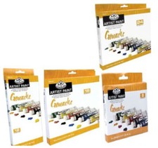 GOUACHE ARTIST PAINTS & BRUSH SETS LARGE 21ml TUBES ROYAL LANGNICKEL WATER BASED Gouache Paint price