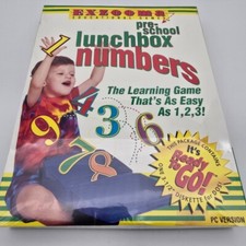 Pre-School Lunchbox Numbers Learning Game PC Retro 1994 Floppy 3.5 Disk DOS Preschool Education Software price