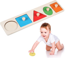 Wooden Shape Peg Shape Puzzle Baby Wooden Jigsaw Toddler Puzzles Preschool Toys Preschool Education Software price