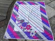 Scarf Pareo Sarong Vintage MICHEL VERNET Firenze-Parigi Large Cream Pink Purple Pareo price