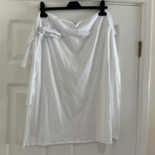 *Eres* Sarong Pareo Cover Up Wrap Beachwear White Swim N/S. Swimwear Ibiza Pareo price