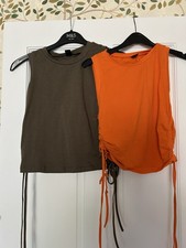2 Pinched Side Multi Wear Girls Vest Tops L Girls' Undershirt price