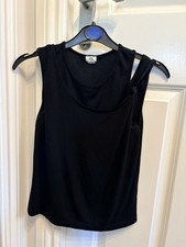 Girls River Island Black Double Layered Vest Top Age 11-12 Years VGC Girls' Undershirt price