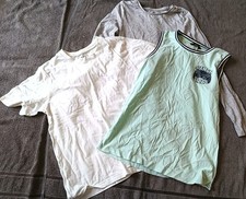 Three mixed boys tops. Age 11-12 years. Vest top, T-shirt, and long-sleeved top. Boys' Vest price