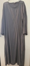 Qudsiyah Bluey-Grey Abaya Flowy Linen Size 56 with Matching Hijab Abaya price