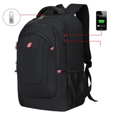 17.3" Laptop Backpack Waterproof Anti-theft Large Rucksack Men Travel School Bag School Bag price