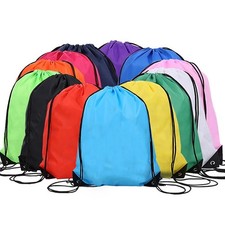 Drawstring Waterproof Bag Sports Gym Sack Swim School Shoe PE Kit Hajj Umrah UK School Bag price