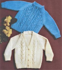 Baby Knitting Pattern for Boys Cardigans in DK fit 17-20'' B21 Boys' Cardigans price