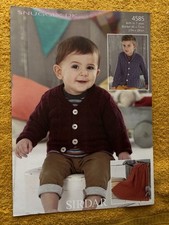 Sirdar Knitting Pattern 4585 Snuggly DK Boys Cardigans & Blankets Birth 16-26” Boys' Cardigans price