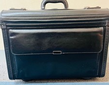 Rolling Pilot Business PU Leather Trolley Briefcase - USED Briefcase price