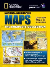 Complete NATIONAL GEOGRAPHIC MAPS Collection 8CD'S NEW Atlas & Map Software price
