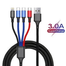 Universal 4 in 1 Multi USB Charger Charging Cable Lead For All Mobile Phones UK Mobile Phone Charger price
