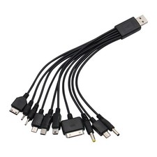 10 in 1 Universal USB Charger Cable For Mobile Phones iPhone Mp3 Nokia Samsung Mobile Phone Charger price
