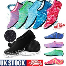 Kids Mens Womens Water Beach Shoes Non-Slip Sea Swim Pool Wetsuits Aqua Socks UK Water Shoes price