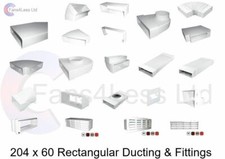 Flat Rectangular Kitchen Ducting 204x60 Extractor Ventilation Heat Recovery Fan Ventilation Fan price