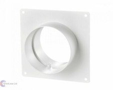 4" 5" 6" Wall Plate With Spigots Connector For Bathroom Fan Ducting Ventilation Ventilation Fan price