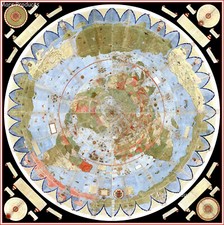 Flat Earth Map of the World 1587 Urbano Monte Poster Art Globe 16x16 Map & Globe price