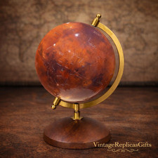 Premium Mars Planet Globe 360° Rotating | Detailed Topography Map Map & Globe price