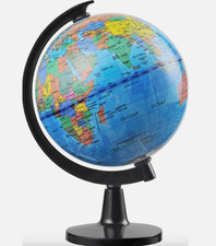World Globe Earth Map Rotating Geography Ocean Classroom Learning Desktop Map & Globe price