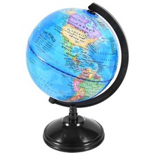 WORLD GLOBE EARTH Map Rotating Geography Ocean Classroom Learning Desktop 6 Map & Globe price