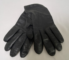 Fownes Women’s Size M 7 7.5 Black Leather Driving Gloves 100% Cashmere Lined Women's Gloves price
