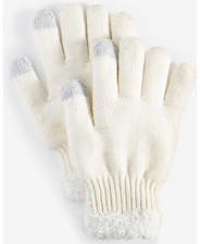 Womens Winter Gloves Knit Touchscreen Ivory One Size ON 34TH $25 - NWT Women's Gloves price