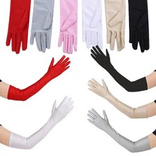 Long Satin Opera Gloves Women Evening Party Prom Costume Dress Formal Gloves Women's Gloves price