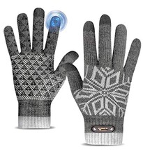 Winter Gloves Thermal Windproof Knitted Touch Screen Warm Mittens Men and Women Women's Gloves price