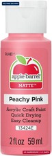 Apple Barrel Acrylic Paint, Peachy Pink 2 fl oz Classic Matte Acrylic Paint For Acrylic Paint price