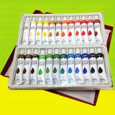 24 PC ACRYLIC Paint Set Professional Artist Color Painting 12ml Tubes Acrylic Paint price
