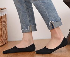 3-12 Pairs Mens No Show Invisible Nonslip Loafer Solid Boat Cotton Low Cut Socks Suba Socks price