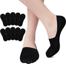 5 Pairs No Show Invisible Nonslip Loafer Solid Boat Cotton Low Cut Socks Suba Socks price