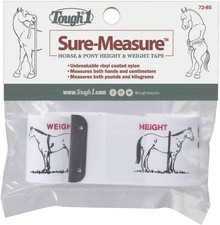 Tough 1 Sure Measure Horse and Pony Height/Weight Tape One Size, WHITE Height Measure price