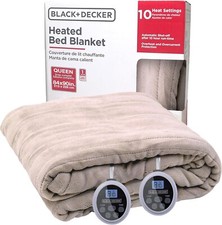 BLACK+DECKER Heated Queen Blanket, 84" x 90”, 10 Heat Settings, 10-Hour Timer Electric Blankets price