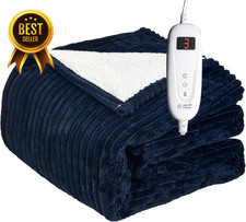 Full-Size Heated Electric Blanket 72"x84" 6 Levels Fast Heating Blue Electric Blankets price