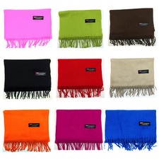 Men Women unisex 100% CASHMERE Warm wrap Scarf pure solid colored Wool SCOTLAND Unisex Scarf price