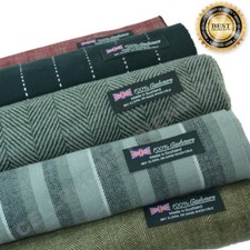 Men Women unisex 100% CASHMERE Warm PLAIN Scarf THICK STRIPE Wool SCOTLAND Unisex Scarf price