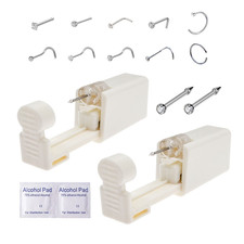 Nose Piercing Kit, DIEWEISIMI 2 Pack Disposable Self Nose Piercing Gun with 10 P Nose Stud price