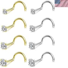 20G Stainless Steel Nose Rings Set of 8 - Hypoallergenic & Stylish Jewelry Nose Stud price