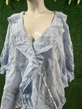 Baby Blue Button Up Blouse (madwell) Xxl Baby Blouse price