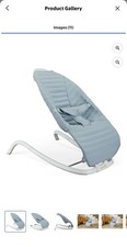 Munchkin® Premium Seat Cover for Bouncer & Rocker, Soft,Removablefabric,Ice Blue Baby Bouncer Cover price