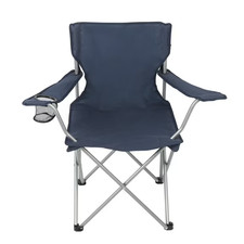 Ozark Trail Basic Quad Folding Camp Chair with Cup Holder, Dark Blue, Adult NEW Folding Chair price