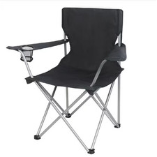 Ozark Trail Basic Quad Folding Camp Chair with Cup Holder, Black .New Folding Chair price