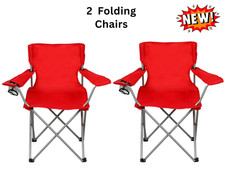 Ozark Trail Basic Quad Folding Camp Chair with Cup Holder, Bright Red , Adult Folding Chair price