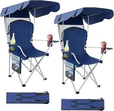 Folding Camping Chair with Canopy Portable Foldable Beach Chair w/ Sun Shade Folding Chair price