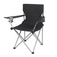 Ozark Trail Basic Quad Folding Camp Chair with Cup Holder, Black, Adult Folding Chair price