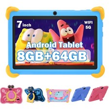 Tablet PC For Kid HD RAM 8GB+ROM 64GB 7 inch IPS Android 13 GMS 6000 mAh 5G WiFi Tablet PC price