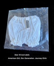 2 White Panties for American Girl Bitty Baby Doll Dress Bloomers Underwear Lot 2 Baby Panties price